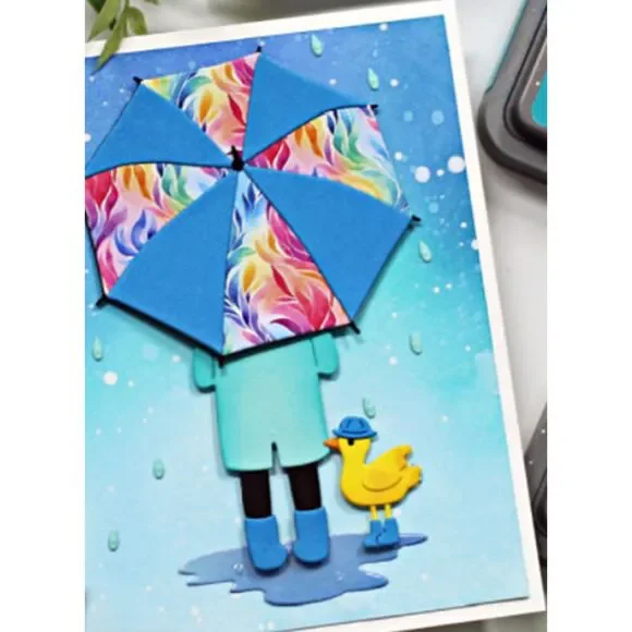 Craft Buddy Die Cutting Machine, 2 Plates, 30 Pc Metal Die, & New Paper - Picture 13 of 16